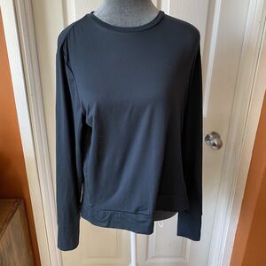 Lukka Lux Women’s Size Medium Long Sleeve Shirt Black Stretch